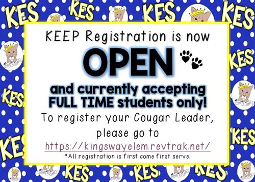 KEEP Registration is open.